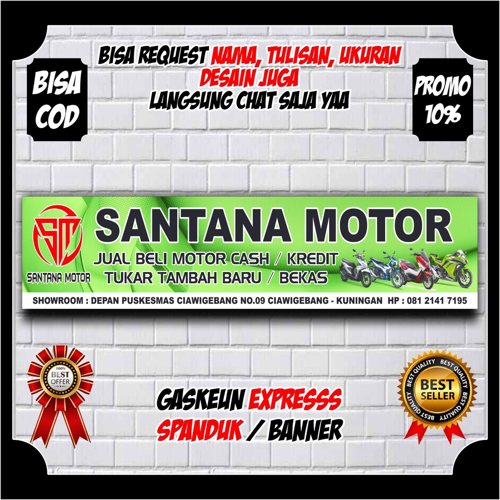 spanduk custom spanduk jualan spanduk toko showroom mobil