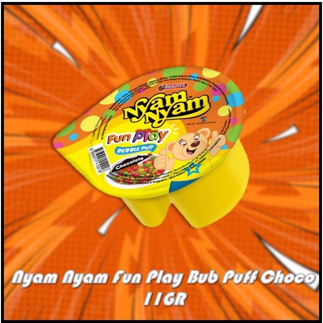 

Arnott's Nyam Nyam Fun Play Bub Puff Choco 11GR