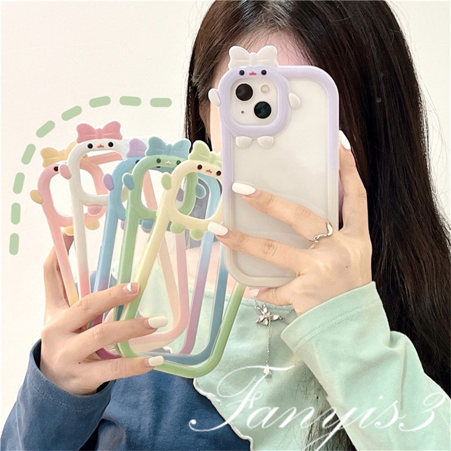 OPPO A78 A17 A77 A77s A57 A76 A16 A16s A15 A15s A74 A54 A95 A94 A3s A5s  A53 A33 A32 A5 A9 2020 A31  Reno 7Z 6 5F 5 5K A12e A92 A93 A16k Clear Purple Lensa Monster Phone Case Soft Sarung