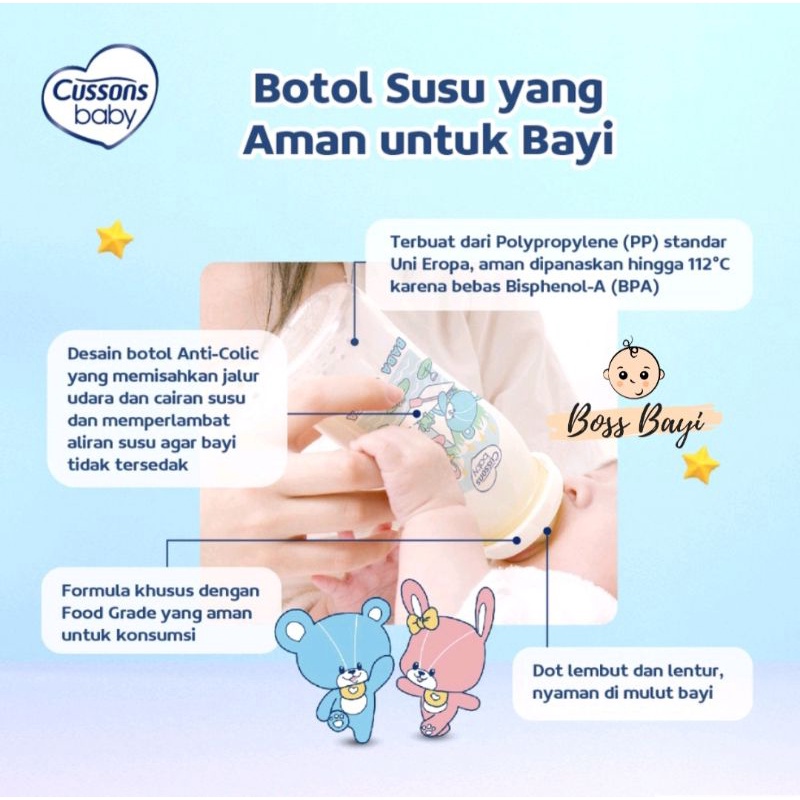 CUSSONS - Baby Milk Bottle / Botol Susu Bayi