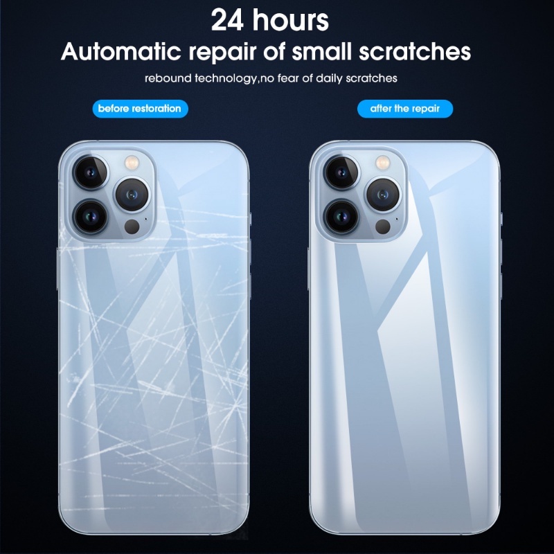 IPHONE Full Cover Soft Hydrogel Pelindung Layar Belakang TPU Anti Gores Bingkai Pinggiran Fillm Samping Kompatibel Untuk Iphone14/14Plus/14 Pro/14 Pro Max