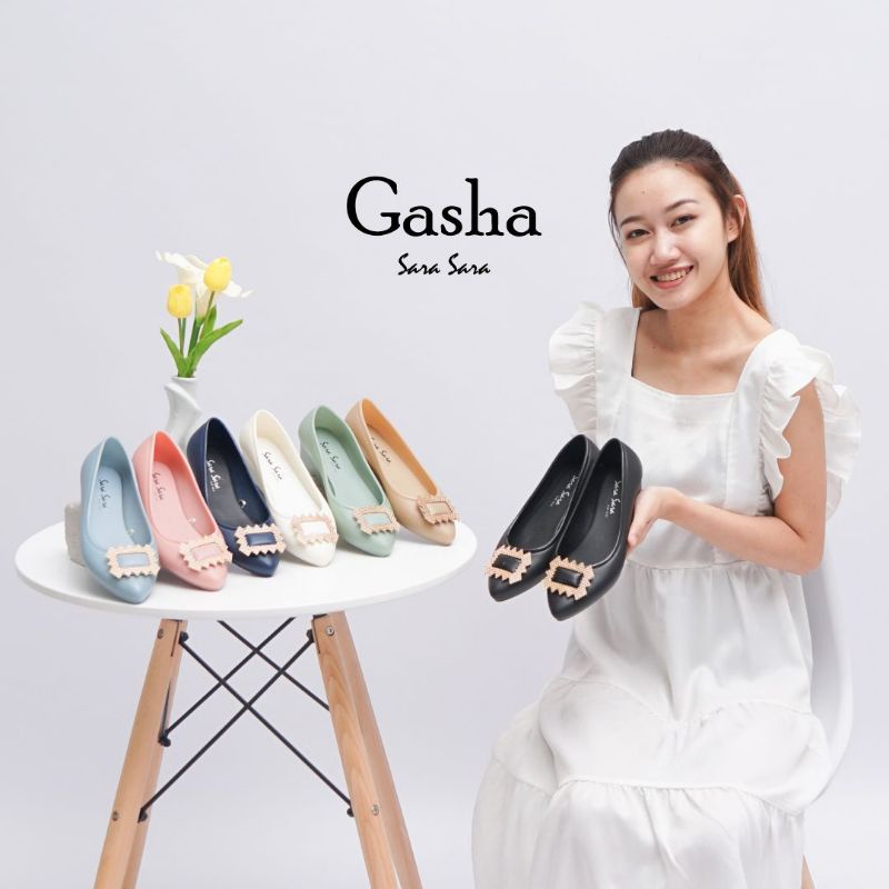 sara sara gasha/sepatu wanita flat sara sara gasha