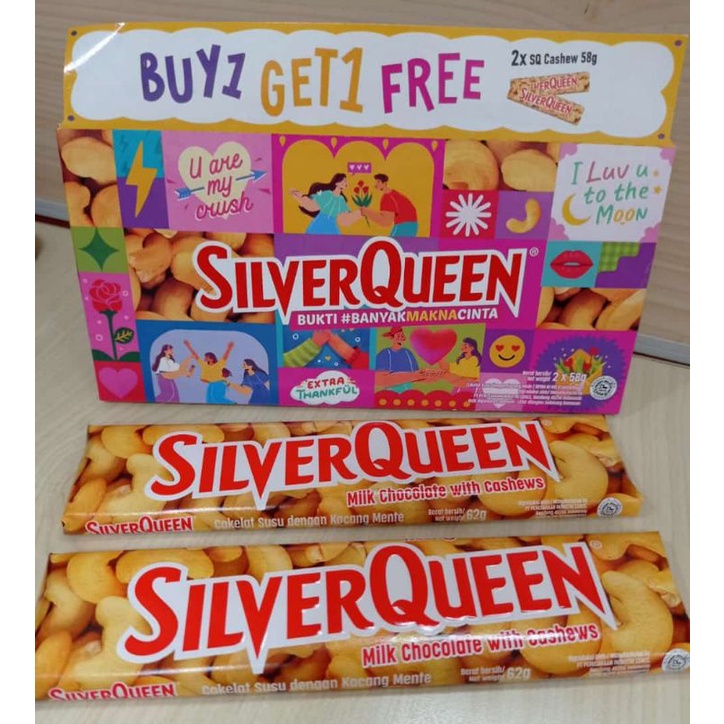 

promo Silverqueen buy 1 get 1