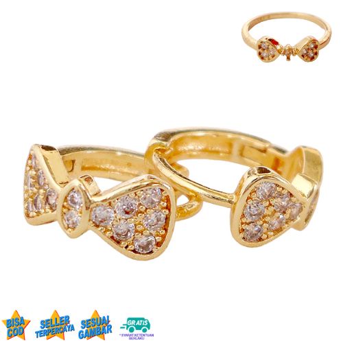 Promo Cincin Xuping Wanita Anti Karat Berhadiah Anting Klip Jepit Xuping Model Pit4 - Lovelybutik