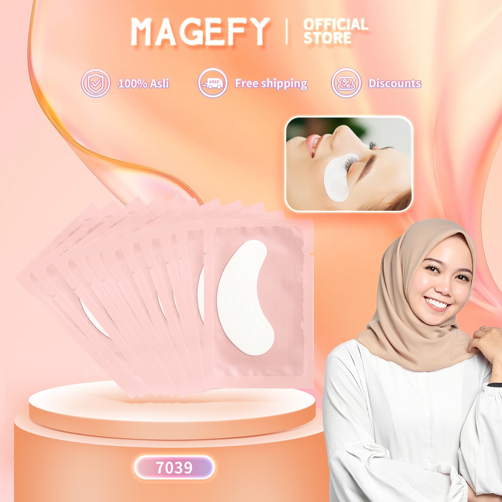 MAGEFY 10 Pasang Eyepatch Eyelash Extension Eyepad Hydrogel Eye Patch Pad Gel 7039