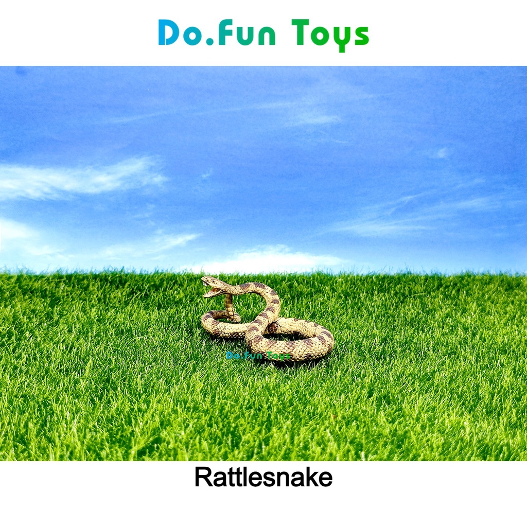Animal Figurine | RATTLESNAKE / Mainan Miniatur Binatang Ular Derik