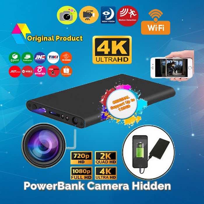 Powerbank Camera Wifi/ Powerbank Original Kamera / Powerbank kamera / Power bank Spy / Hidden camera