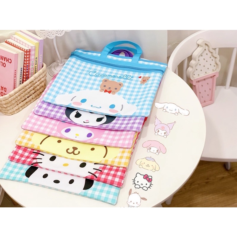 NAOMI - Kitchi Gemini BagTas Les Anak motif kartun Jepang - Tas Les Kids Bag - Gemini Bag Tas Sanrio - Tas Anak Sekolah - Tas Laptop - Tas Kertas - tas file tas document dokumen - tas berkas