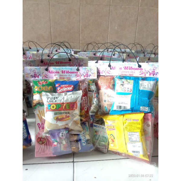 

paket snack ulang tahun goodie bag snack bingkisan snack