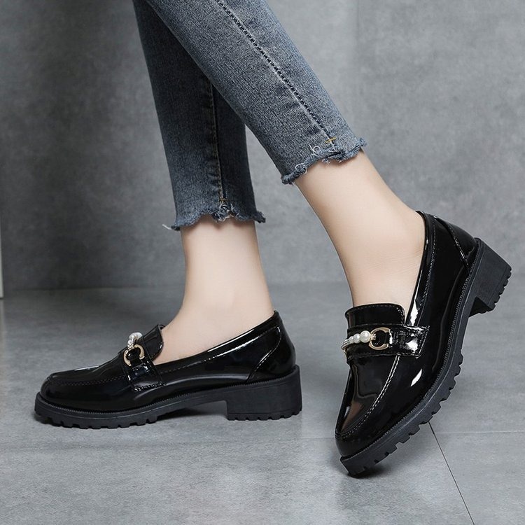 FD Sepatu Loafers Wanita Docmart Shoes Korean style Sepatu Kerja Import KI-042