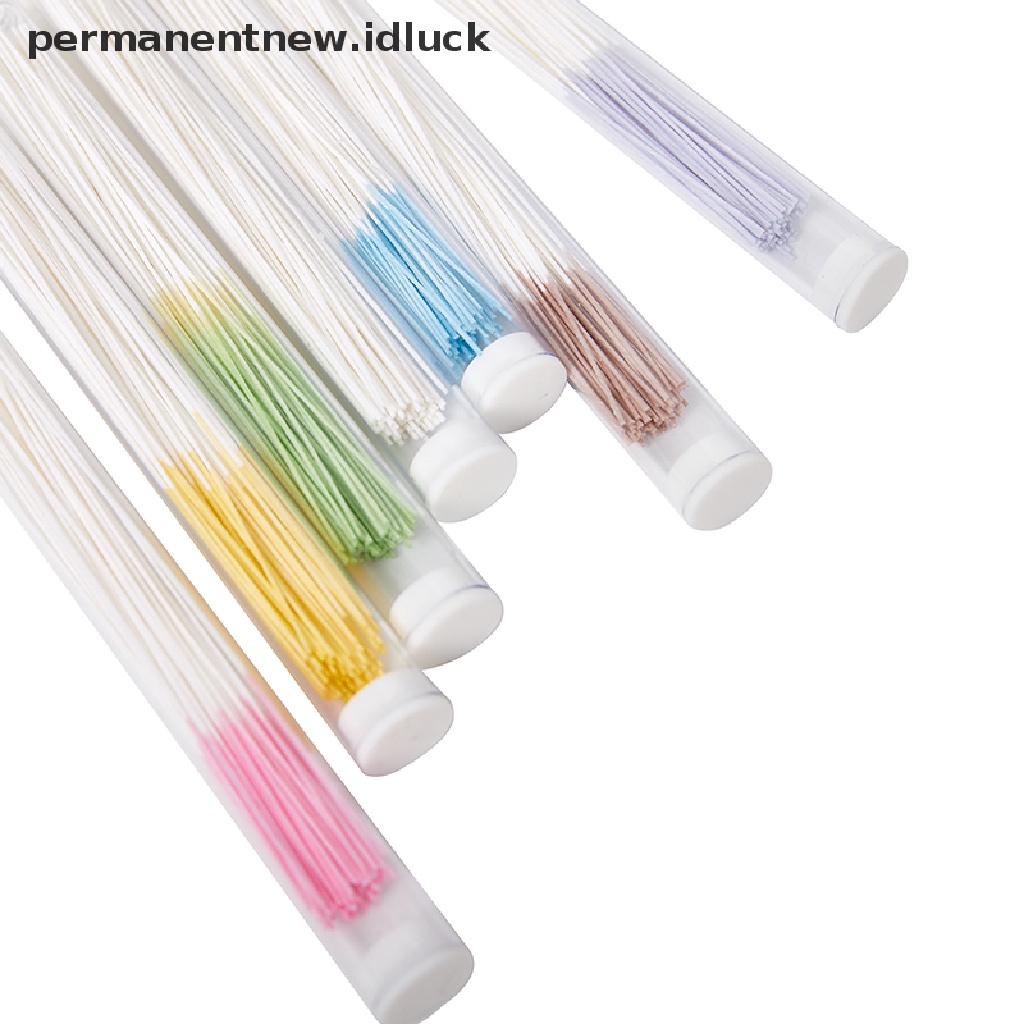 [luckypermanentnew] 60 /70 /160Pcs Set Pembersih Telinga Rumput Kertas Floss Ear Hole Aftercare Tools [ID]