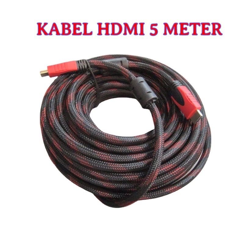 KABEL HDMI TV 1.5 METER 3 METER 5 METER CABLE HDMI TV SUPPORT 4K HD HIGH QUALITY HDMI