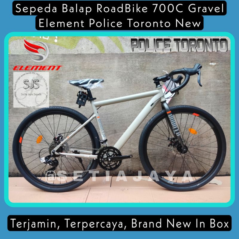 Sepeda Balap RoadBike Road Bike GRAVEL ELEMENT POLICE TORONTO Brifter 2x8 Speed New
