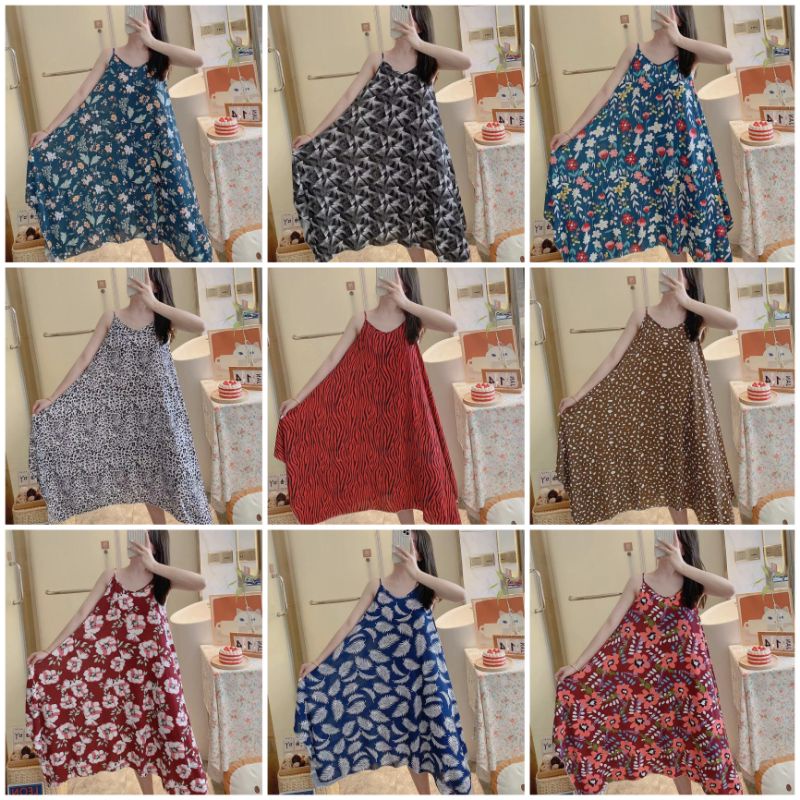 C08-D Daster Kensi Import New Motif/Daster wanita sexy tali satu CO2