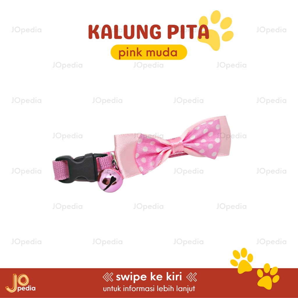 KALUNG PITA Kucing Anjing Kelinci Kalung Lonceng Dog Cat Collar Bell