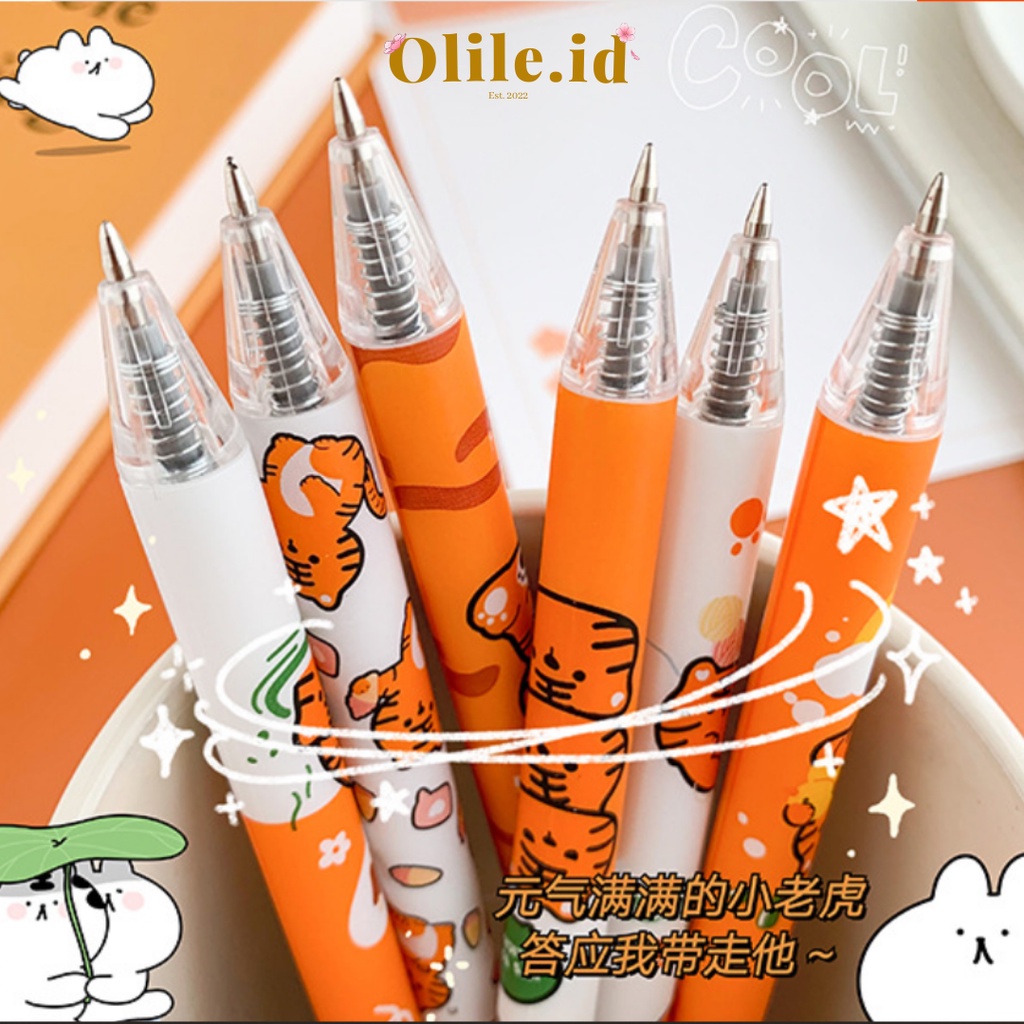 

Pulpen mekanik gel motif karakter tiger bulpen lucu