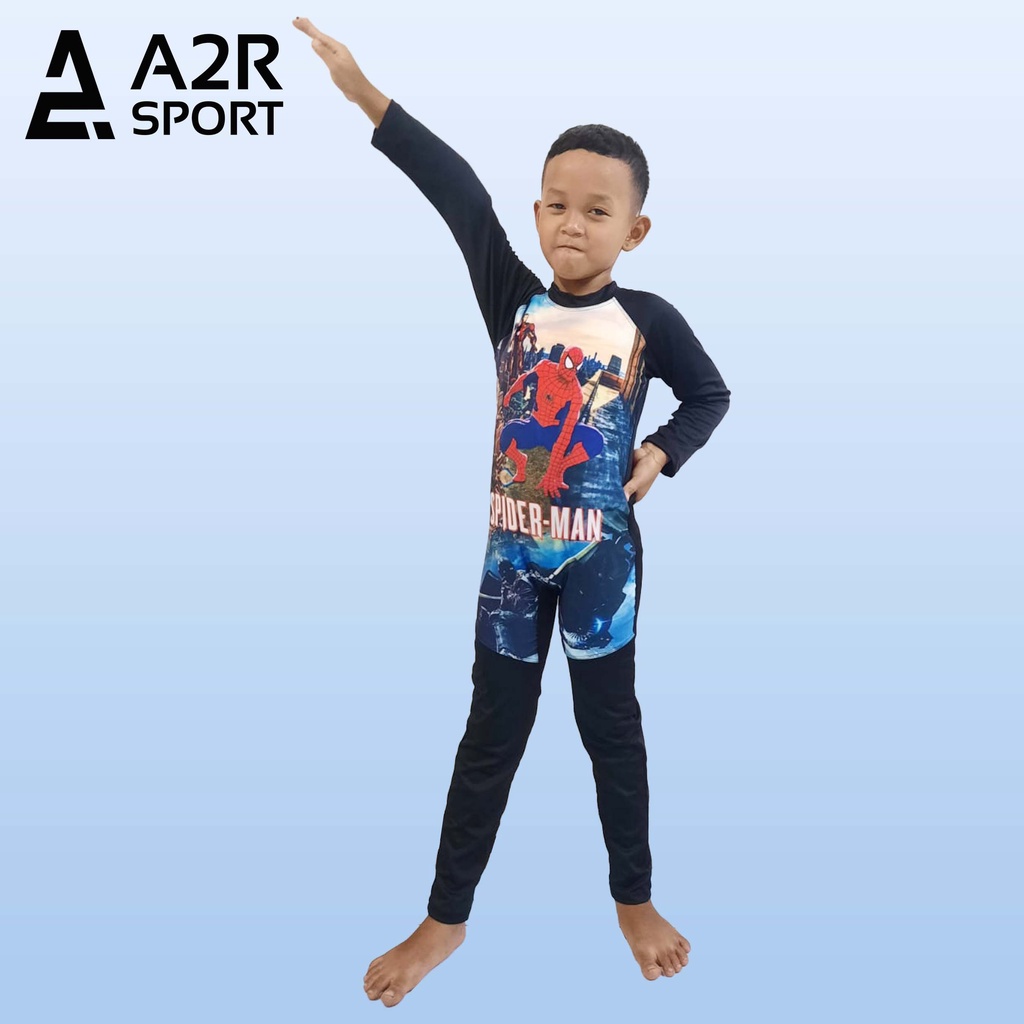 Baju Renang Anak laki-laki TK dan SD model diving panjang karakter