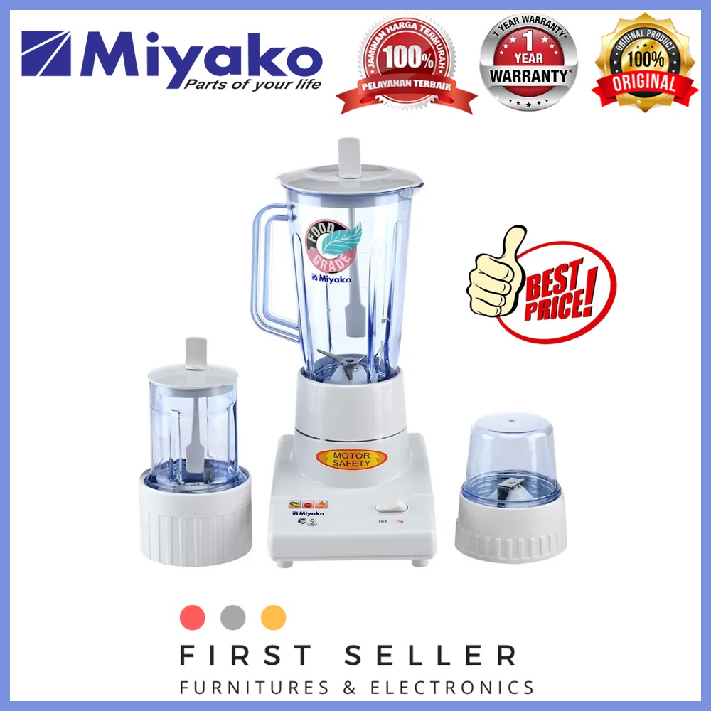 MIYAKO BLENDER BL-102 PL / BL-102PL(PLASTIK / 1 LITER) GARANSI RESMI