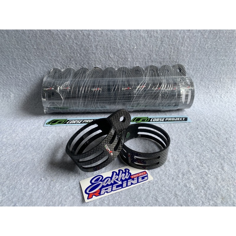 Clamp Klem Silencer Knalpot ARROW 2Tak Corse Project Carbon