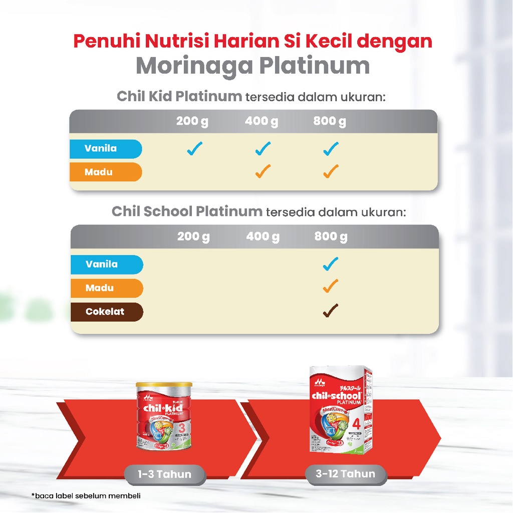 Morinaga Chil School Platinum Madu 800g Susu Formula Pertumbuhan Anak Usia 3-12 Tahun