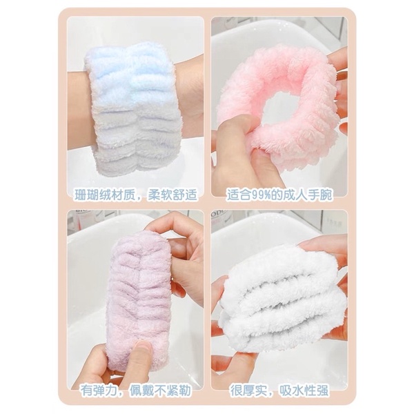 Women's face washing wrist band/sports sweat wiping wrist band/sweat absorbing sleeve sleeve wrist