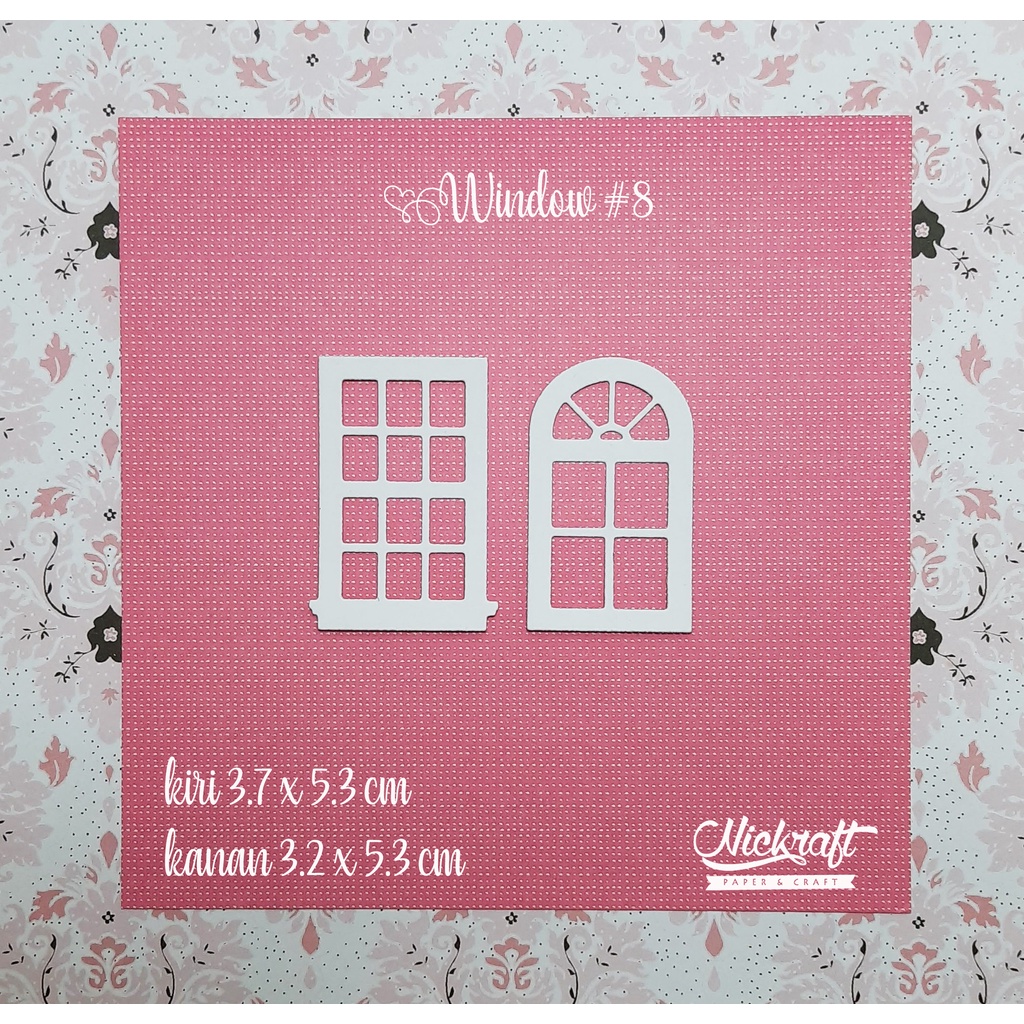

WINDOW #8 - Die Cut Hiasan Scrapbook Jurnal Journaling Bujo Jendela