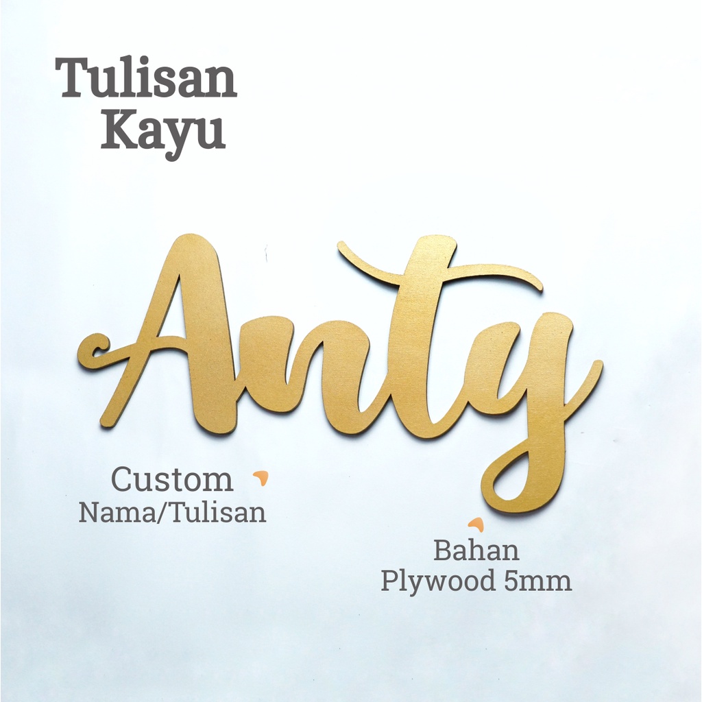 Backdrop Dekorasi Dinding Kamar Nama Kayu Lamaran Tunangan Custom Per Huruf