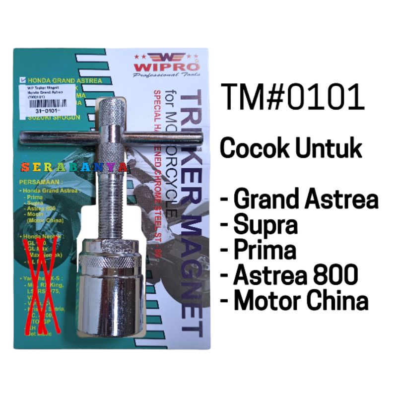WIPRO Treker Magnet TM#0101 | Kunci Magnet Tracker 0101  HONDA Astrea Grand SUPRA DLL  Motor sesuai 