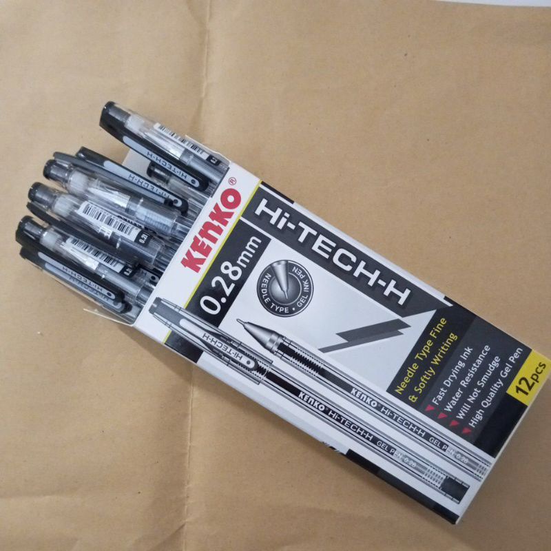 

1 PACK PULPEN KENKO HI TECH 0.28mm Pen / Pena / Pulpen Hi-TECH-H tinta hitam