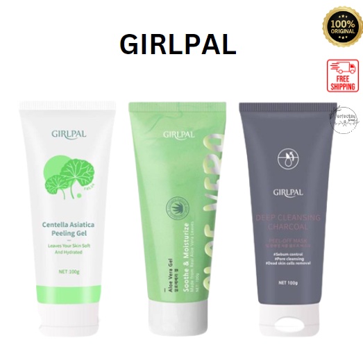 GIRLPAL CENTELLA ASIATICA PEELING/CHARCOAL GEL/ALOEVERA BPOM