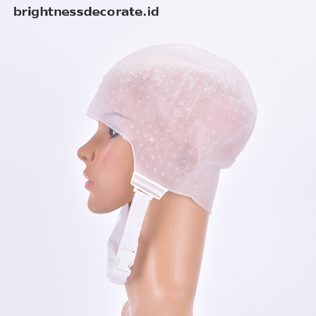 [Birth] Topi Highlight Rambut Bahan Silikon Dengan Topi Pewarna Rambut Reusable Hair Dye Hat [ID]