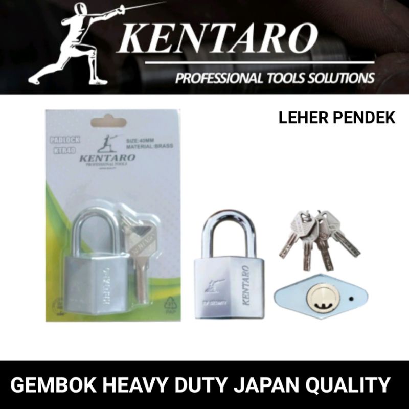 GEMBOK HEAVY DUTY 50MM L/PENDEK ( ANTI MALING ) KENTARO JAPAN QUALITY