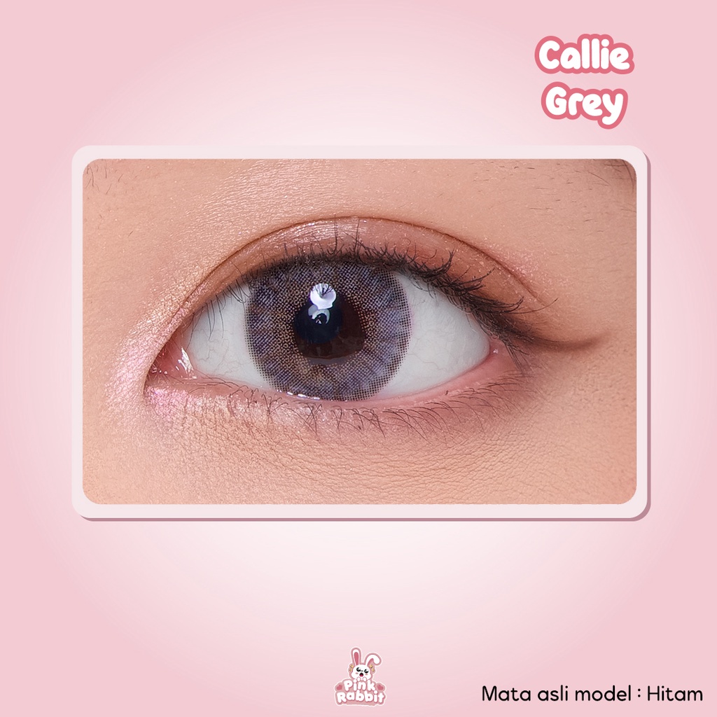 Pink Rabbit Softlens Minus Callie Grey Soflens Abu Abu