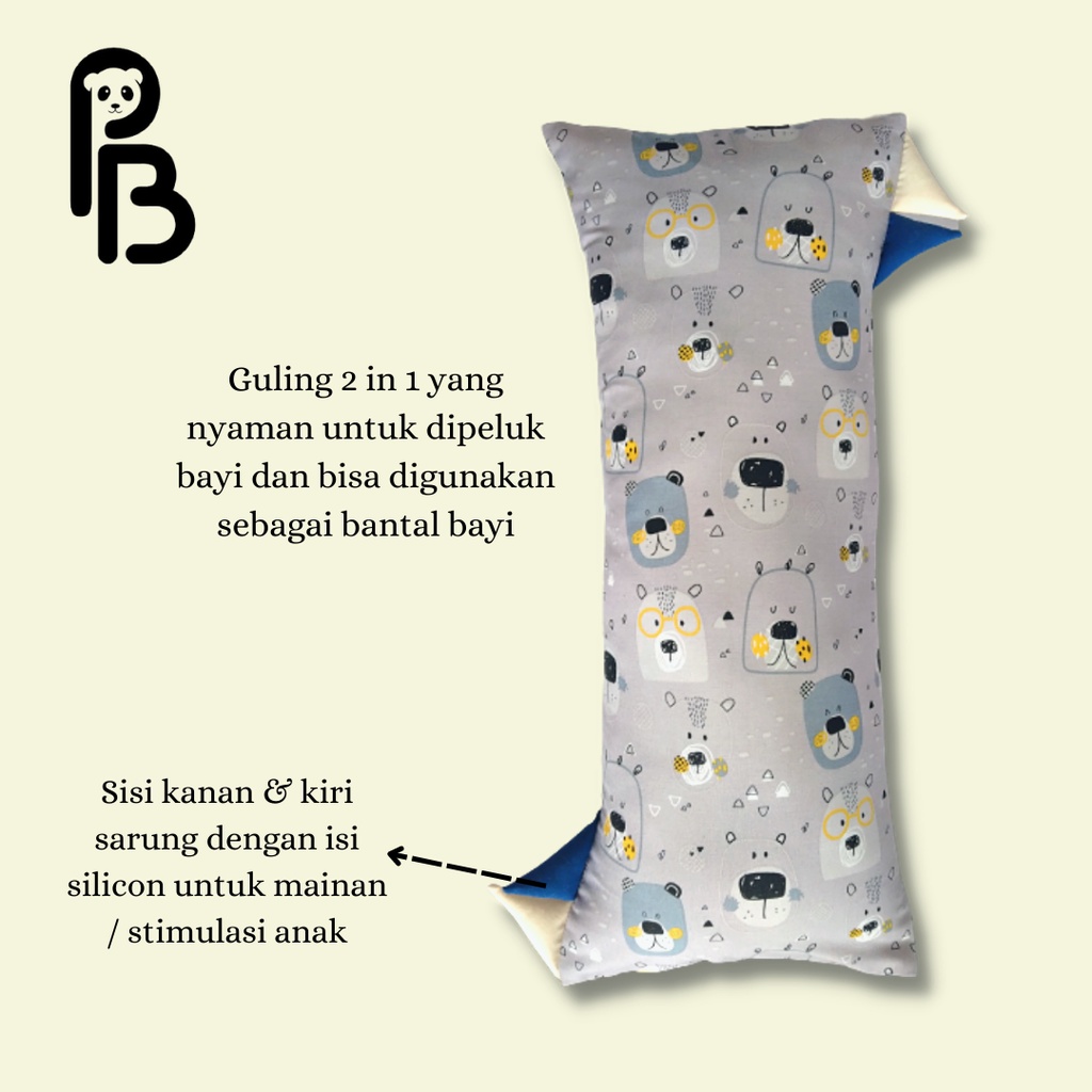 Precious Baby | Guling Bayi 2 in 1 Premium / Pillow Hug | Microfiber Impor | Bisa Pilih Motif | Baby Pillows | Guling Baby | Baby Bolster | Guling Anak | Guling Kids | Guling Precious Baby | Souvenir Baby / Hadiah Bayi