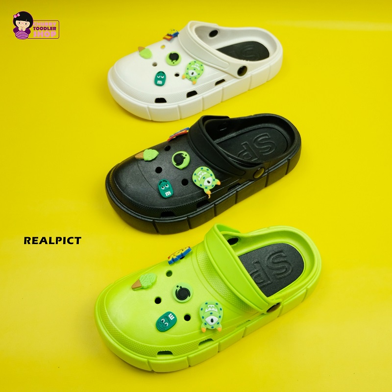 Minipetite SH2252 Sendal Bapao Fuji Sendal Wedges Platform Clog Jibblitz Toystory Import Sandal Bangkok Tinggi