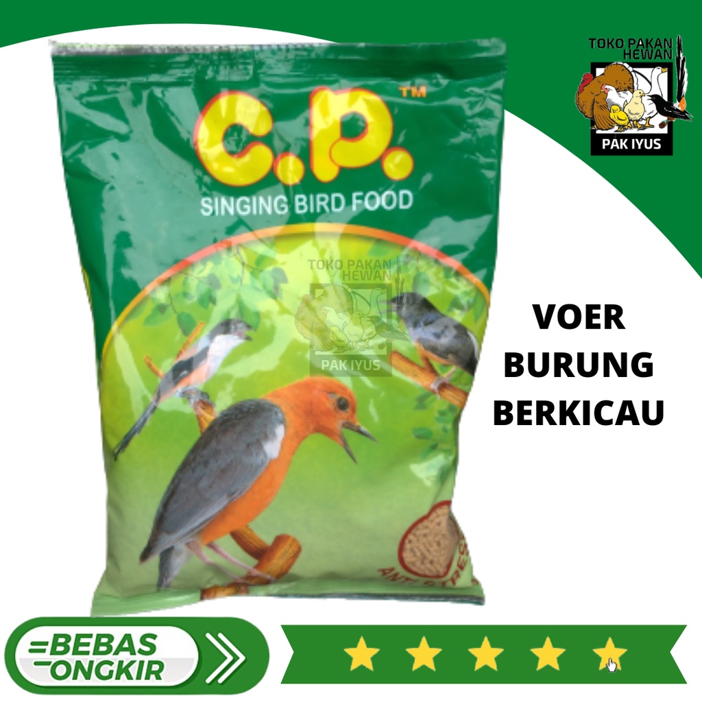 C.P VOER PAKAN BURUNG BERKICAU PUR OCEHAN BIRD FOOD ANIS KACER MURAI DLL 400 GR