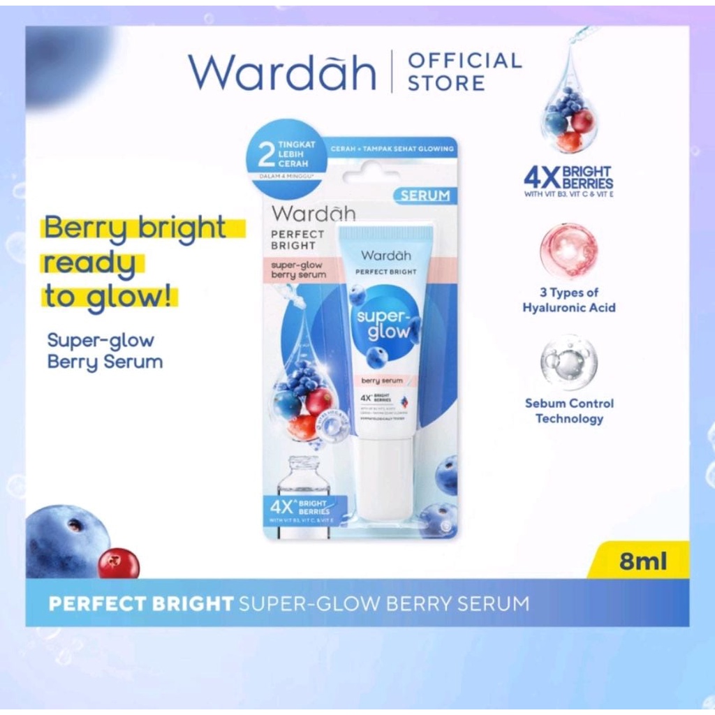 Wardah Perfect Bright Super - Glow Berry Serum 8 ml