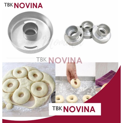 Cetakan Donut / Donat Bulat Aluminium Anti Karat