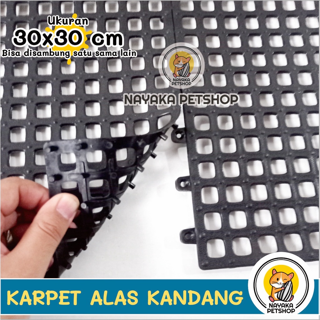 30x30 cm Karpet Alas Kandang Kucing Hewan Tatakan PVC Kelinci Anjing Musang