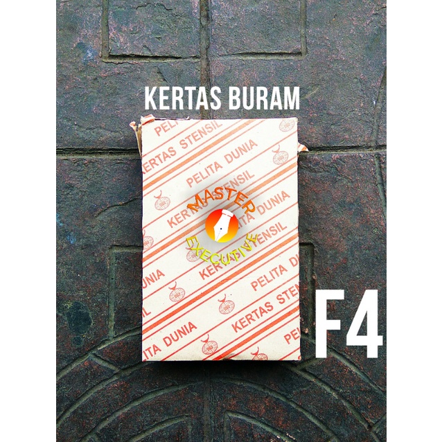 

:0:0:0] Pelita Dunia Kertas Stensil F4 / Folio Buram 215 x 330 mm - Bukan HVS