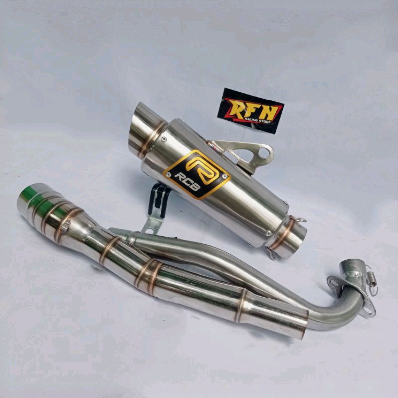 KNALPOT RCB RACING BUAT MOTOR BEBEK JUPITER VEGA REVO SUPRA SMASH 110 CC