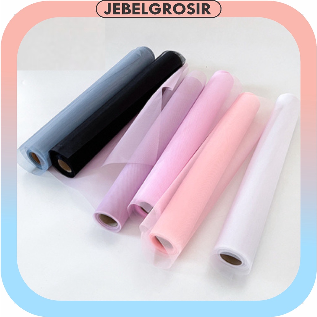 Flower Wrapping Snow Tile Lembaran Kain Tile Roll Pembungkus Buket Bunga Tulle KB6276