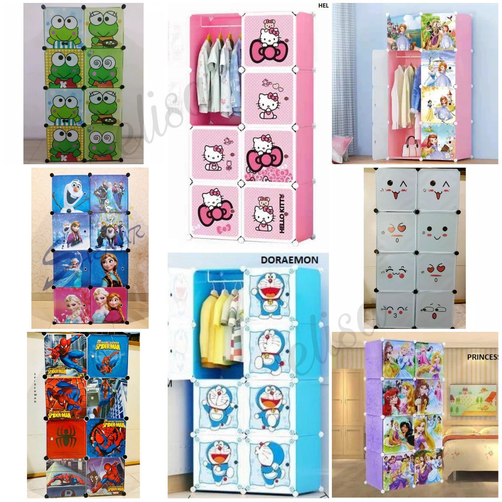LEMARI PLASTIK / LEMARI PLASTIK 2x4 / LEMARI BONGKAR PASANG / LEMARI PORTABLE / LEMARI GANTUNG (SHEN