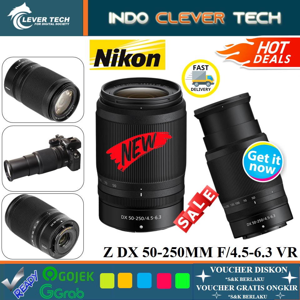 Lensa Nikon NIKKOR Z DX 50-250mm F/4.5-6.3 VR Garansi Resmi