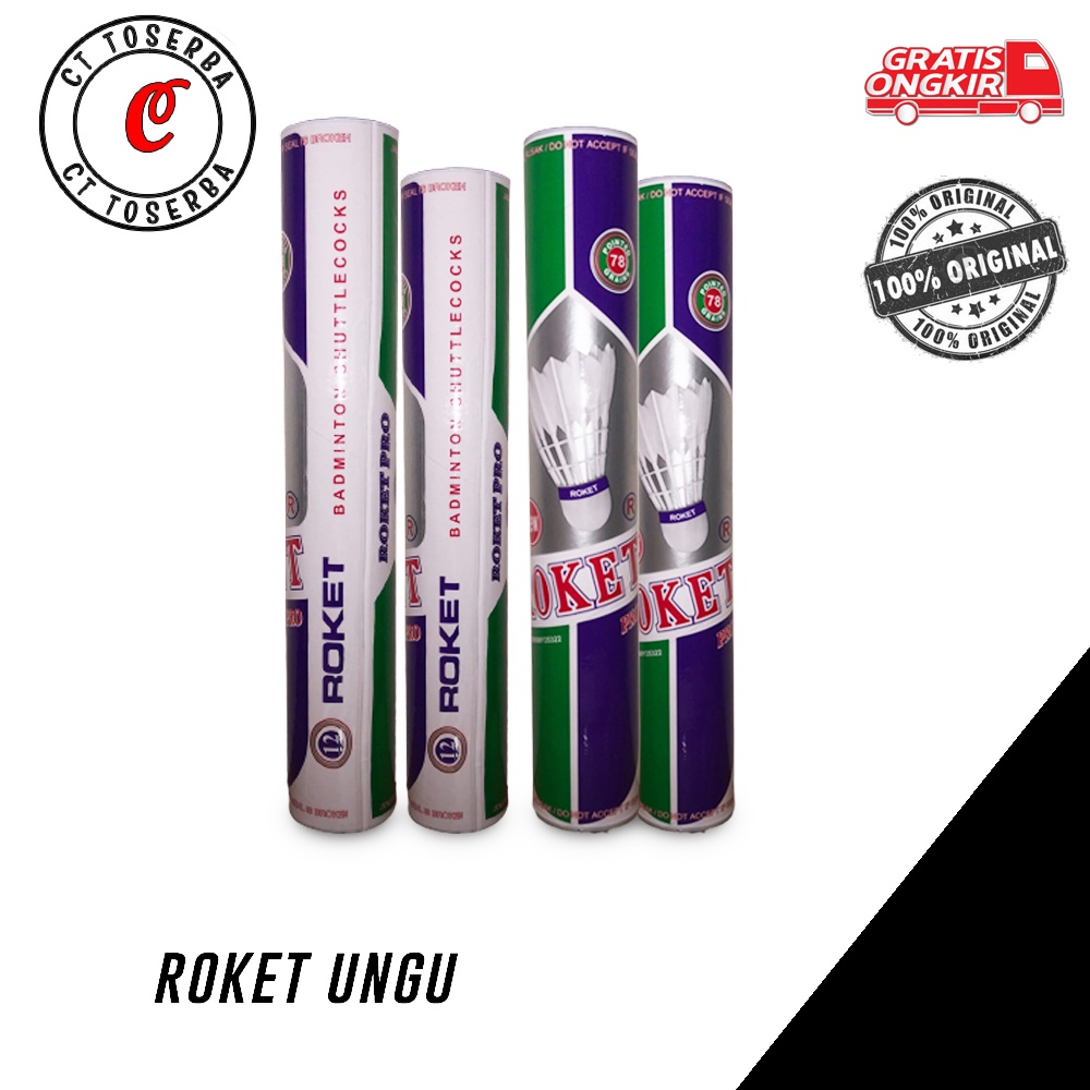 Shuttlecock Roket Ungu Original | Kok bulutangkis | kock Badminton