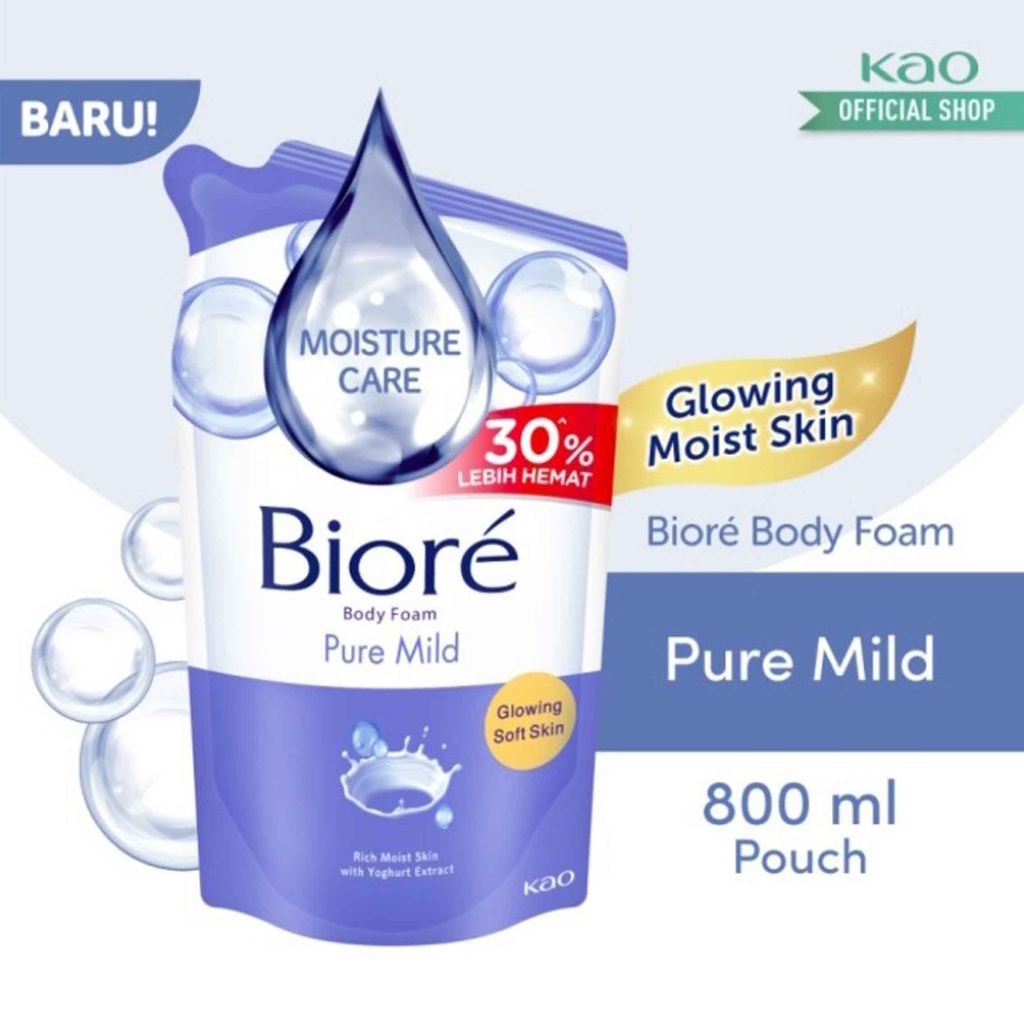 BIORE Moisture Care* Biore Body Foam* Sabun Mandi Cair* 800ml