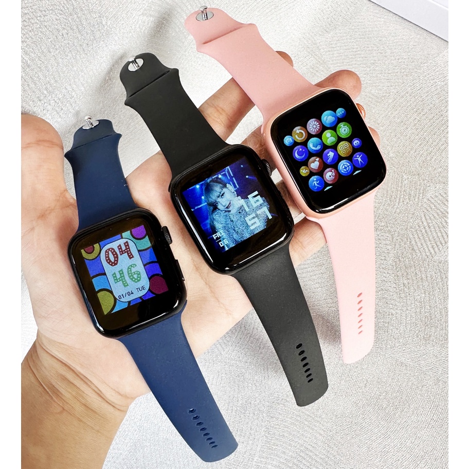 (Ori Bergaransi) Smartwatch Series 5 Terbaru T500 Layar Cerah | Bisa Custom Foto, Notifikasi ,Tleponan Dll | Jam Tangan Pintar