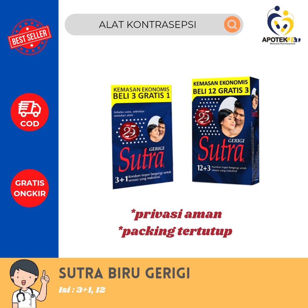 [PRIVASI AMAN] SUTRA GERIGI BIRU / KONDOM PENGAMAN