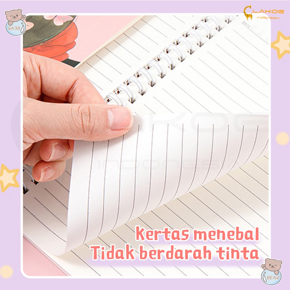 Notebook Ring Buku tulis ring buku catatan ukuran A5