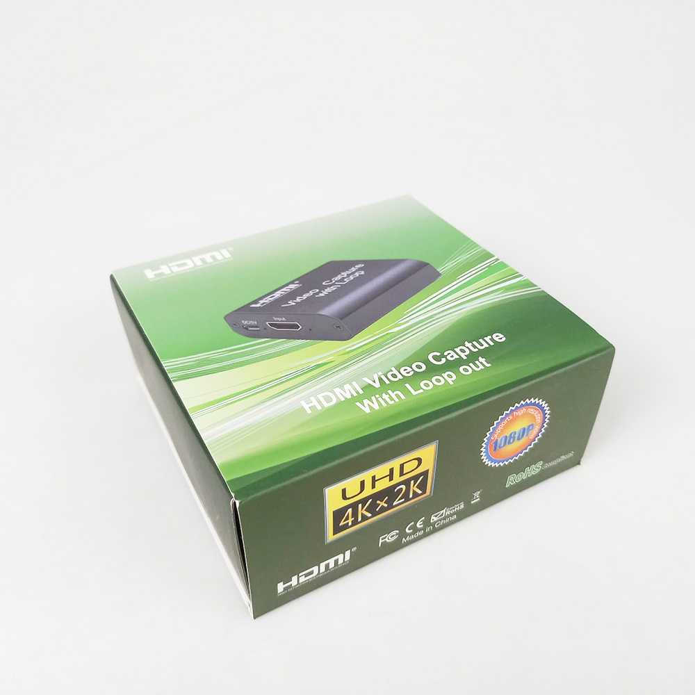 ALLOYSEED HDMI Video Capture Card Adapter Record Box USB2.0 4K - MS119
